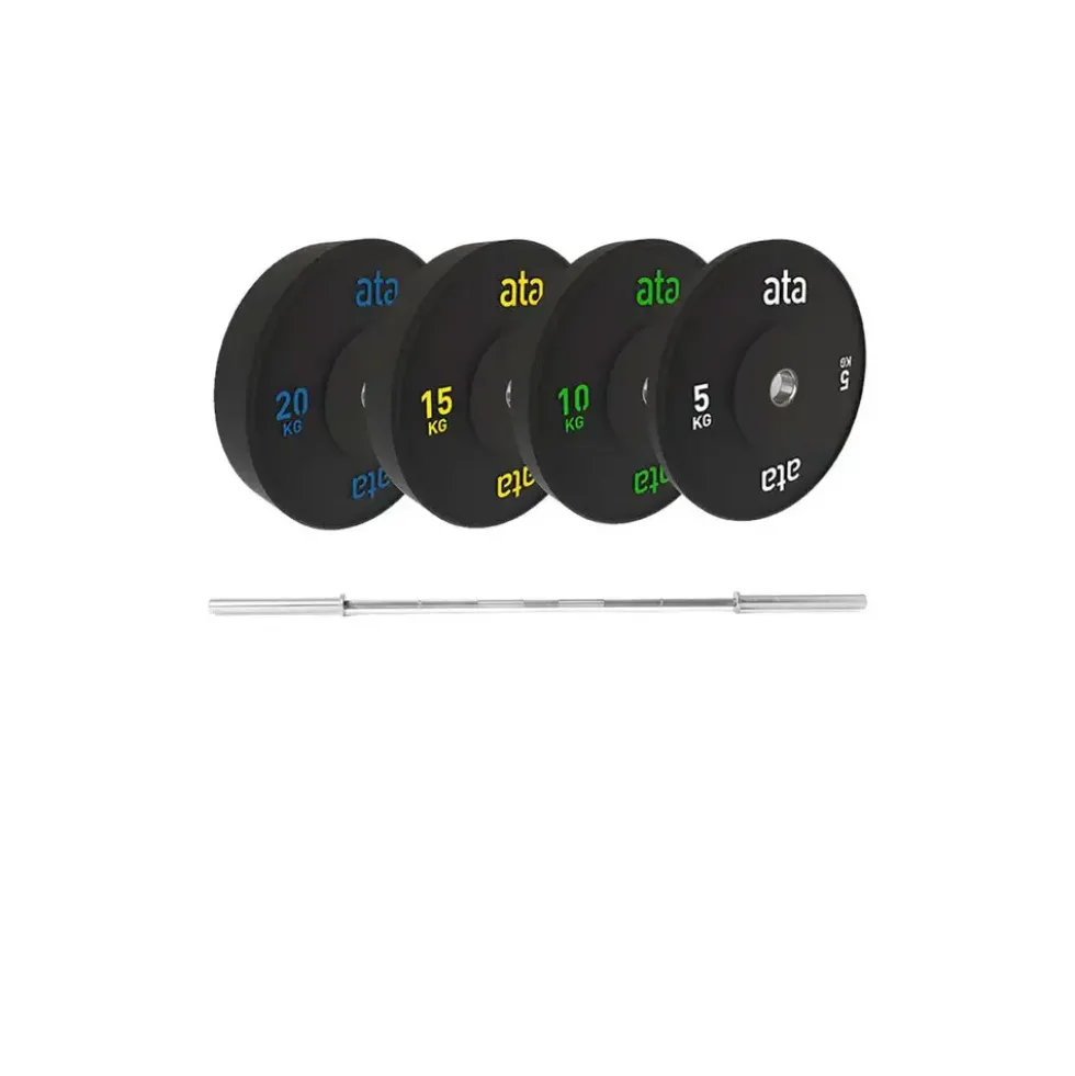 ata Pro Elite Bumper Plate Pakke 100kg