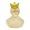 Badeand Glitter med krone | Gull