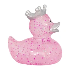Badeand Glitter med krone | Rosa