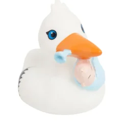 Badeand Stork med Baby