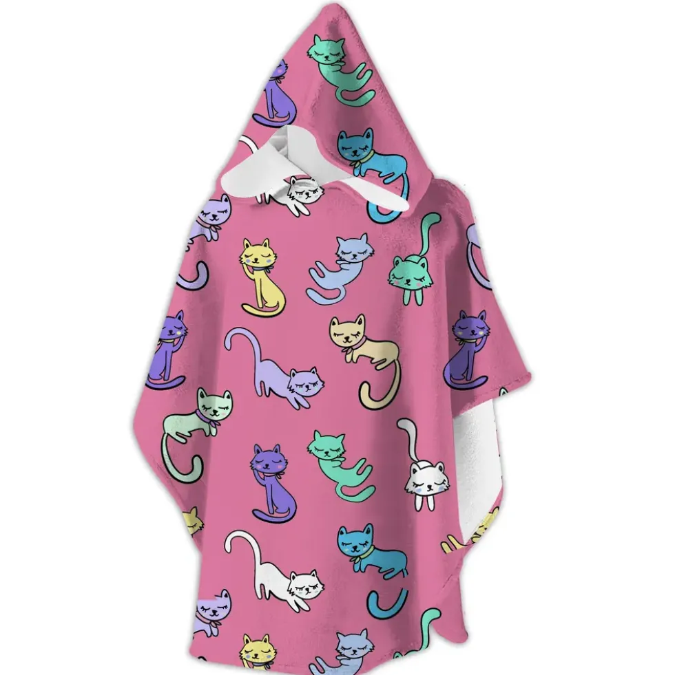 Badeponcho Kitties