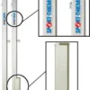 Badmintonstolper med profil 80x80 mm