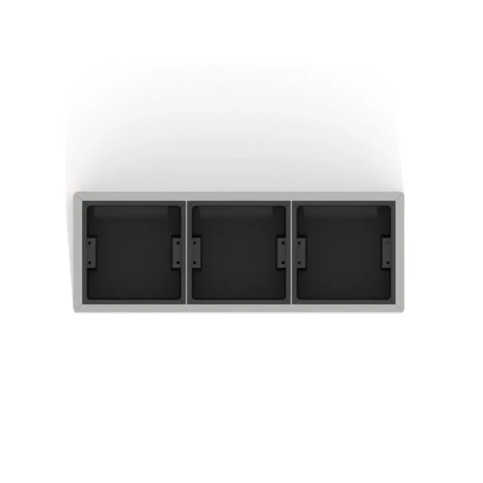 Blomsterkasse i perforert metall 124 cm