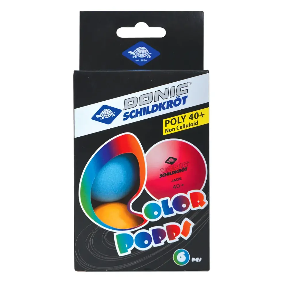 Bordtennisballer Schildkröt Colour Popps
