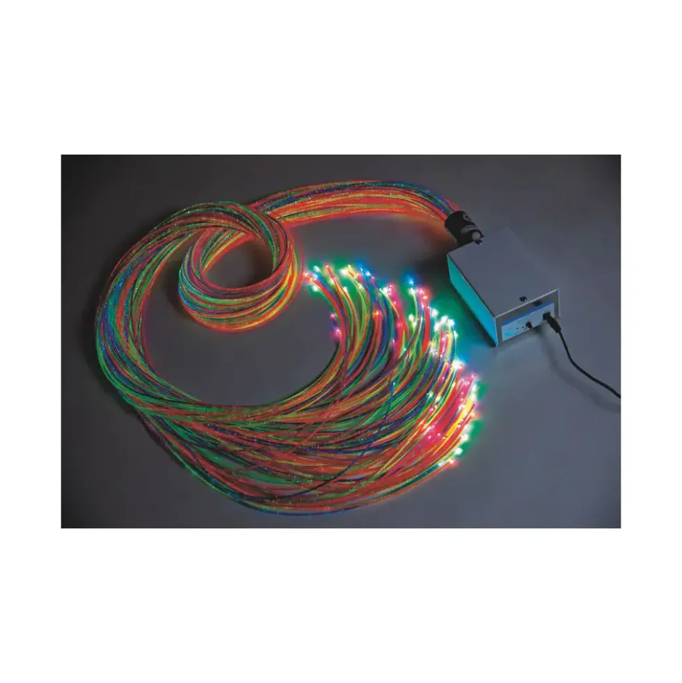 Fiberoptikk 100 flerfargede tråder