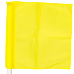 Flagg til hjørnestolpe 50 mm Gul