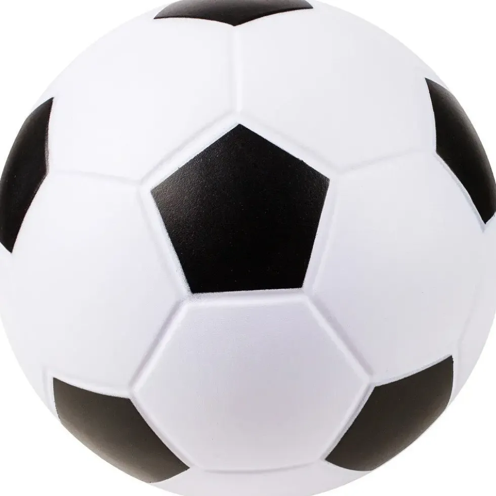 Fotball i PU-skum 20 cm svart/hvit
