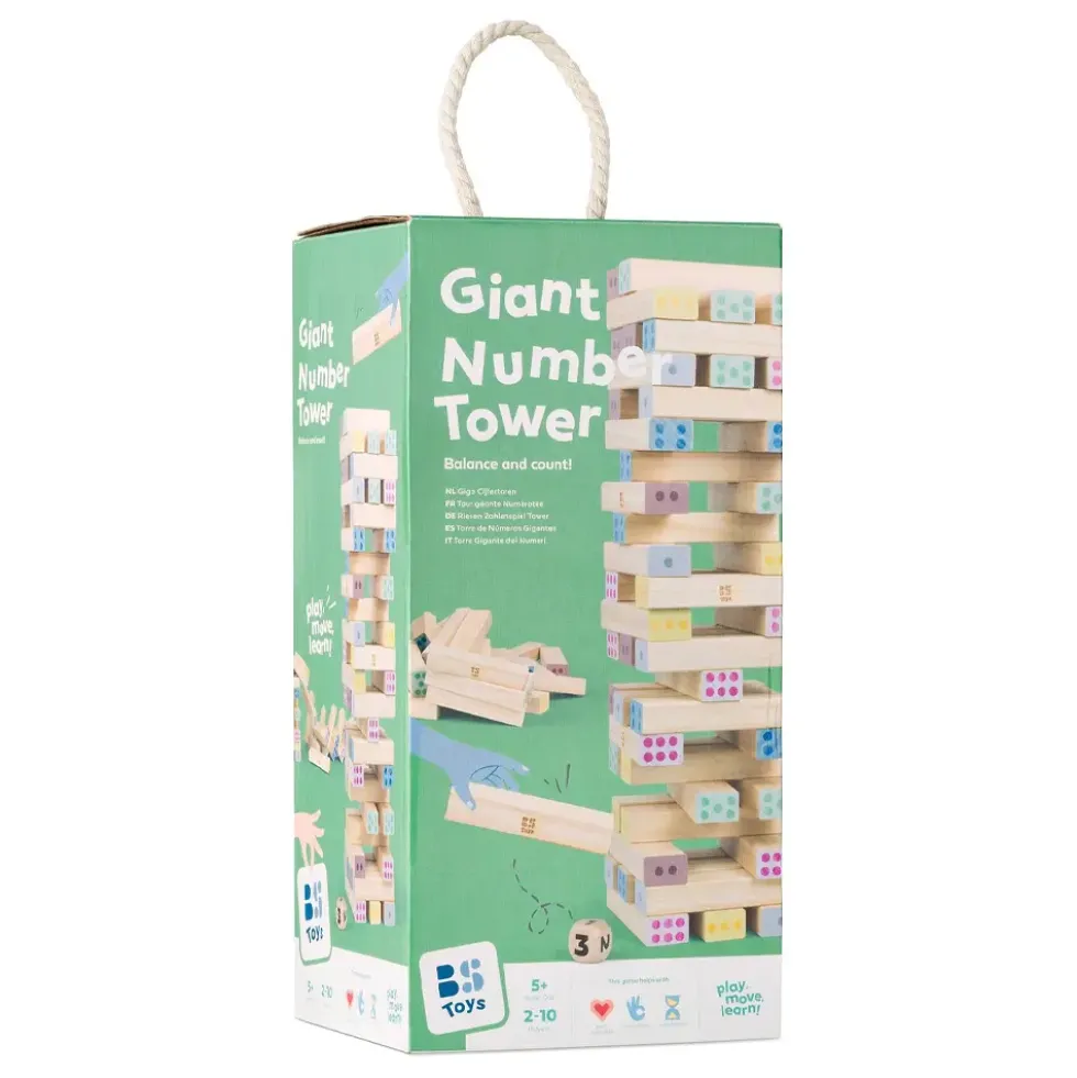 Giant Jenga Nummer Stablespill