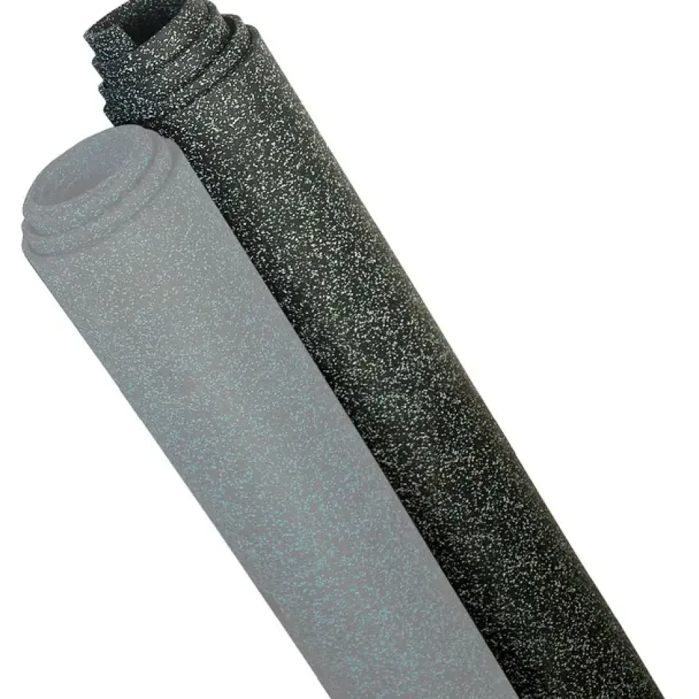 Gulvbelegg Everroll 6 mm svart/grå