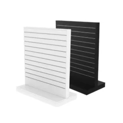Gulvgondol 2-sidet rillepanel | Hvit