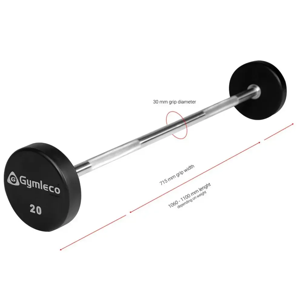 Gymleco vektstang med fast vekt 7,5 kg