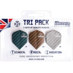 Harrows Dart Flights Carbon (9 stk)