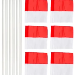 Hjørnestolper allround med flagg