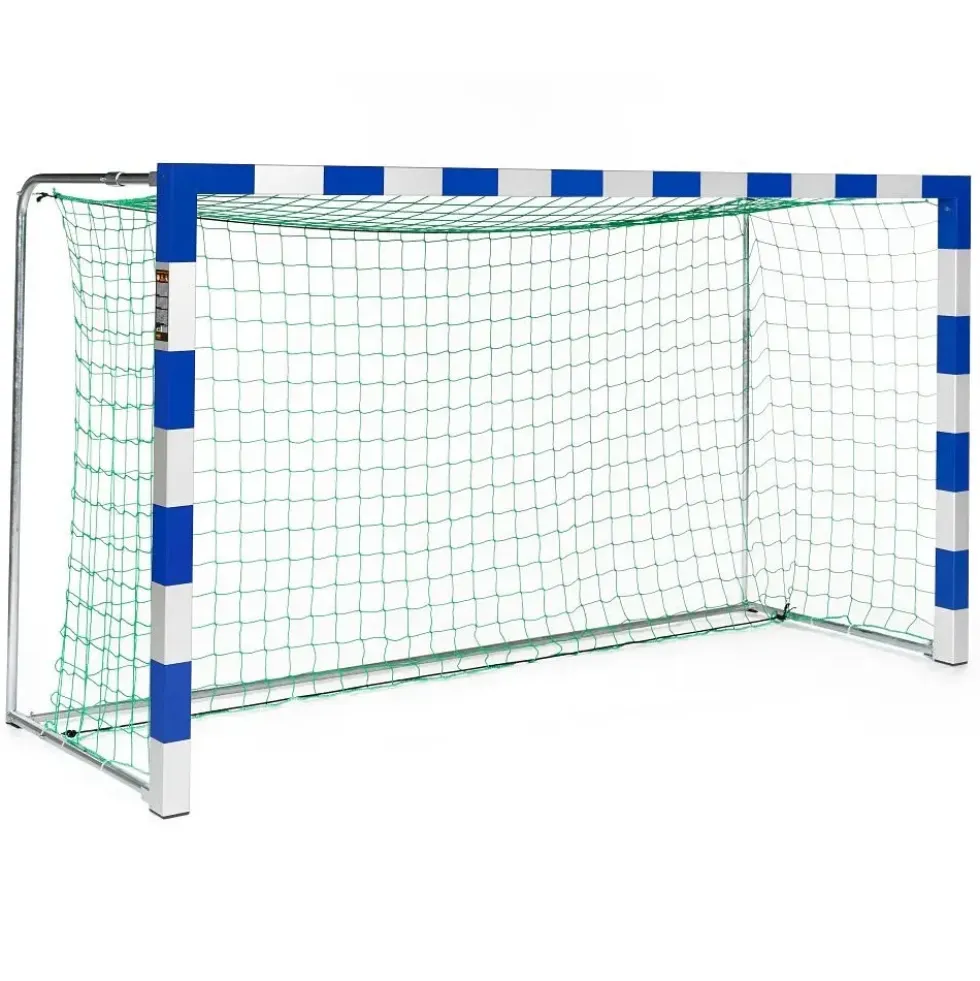 Håndballmål 300x160cm blå/sølv