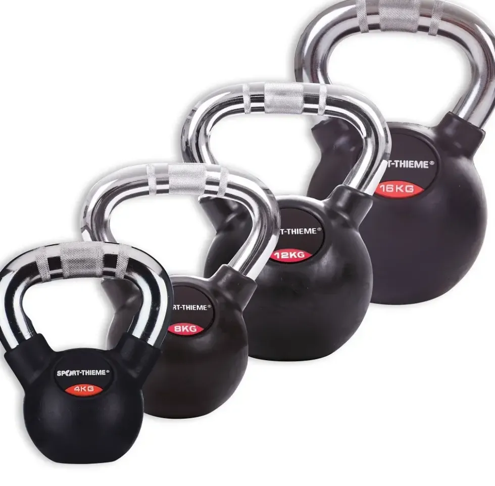 Kettlebell Gummiert Glatt kromhåndtak