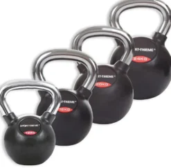 Kettlebells Gummiert Glatt kromhåndtak