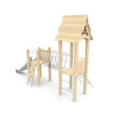 Lekehus med sklie og bro Robinia