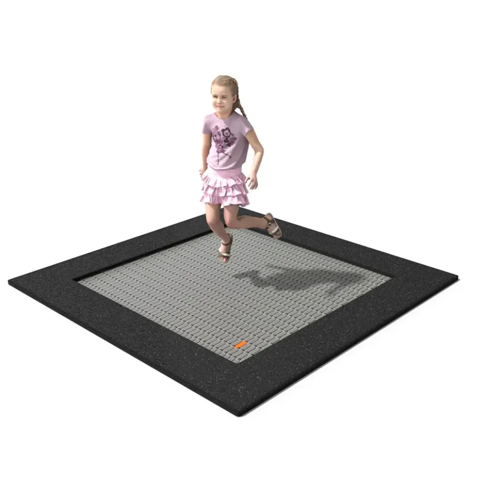 Nedfelt trampoline Buglo 210x210 cm