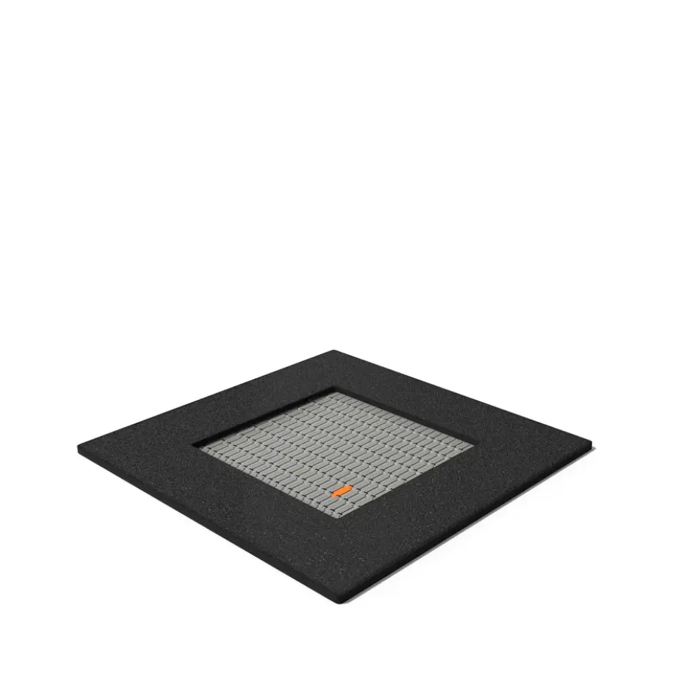 Nedfelt trampoline Buglo 136x136 cm