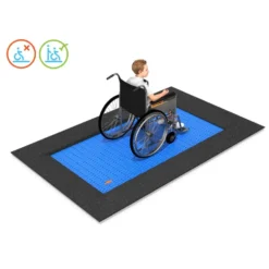 Nedfelt trampoline for rullestol 260x160