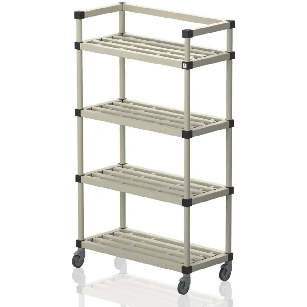 Oppbevaringshylle med hjul | Beige