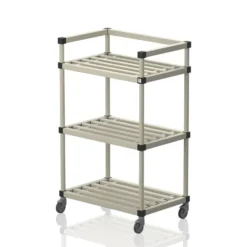 Oppbevaringshylle med hjul | Beige