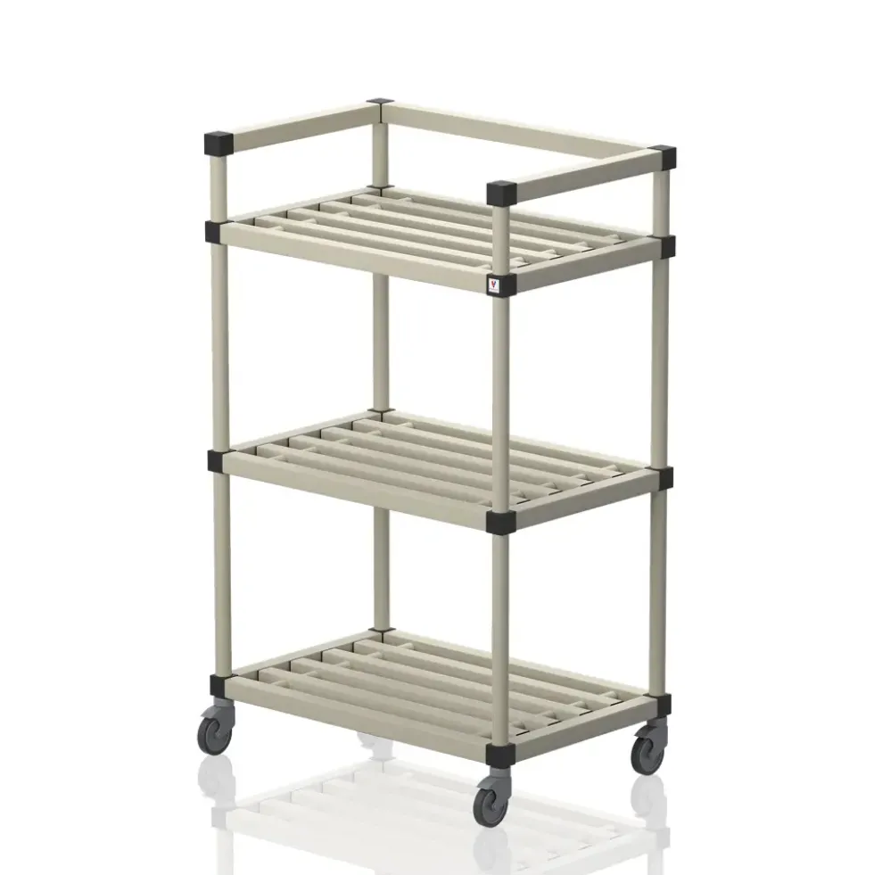 Oppbevaringshylle med hjul | Beige