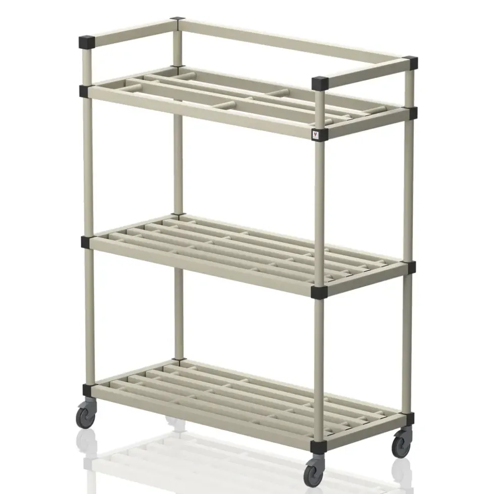 Oppbevaringshylle med kroker | Beige
