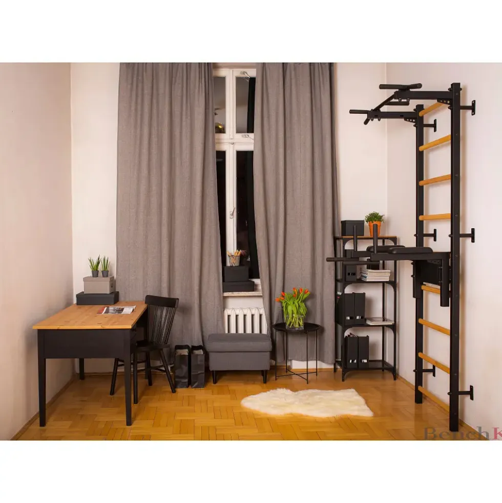 Ribbevegg BenchK 312B Svart