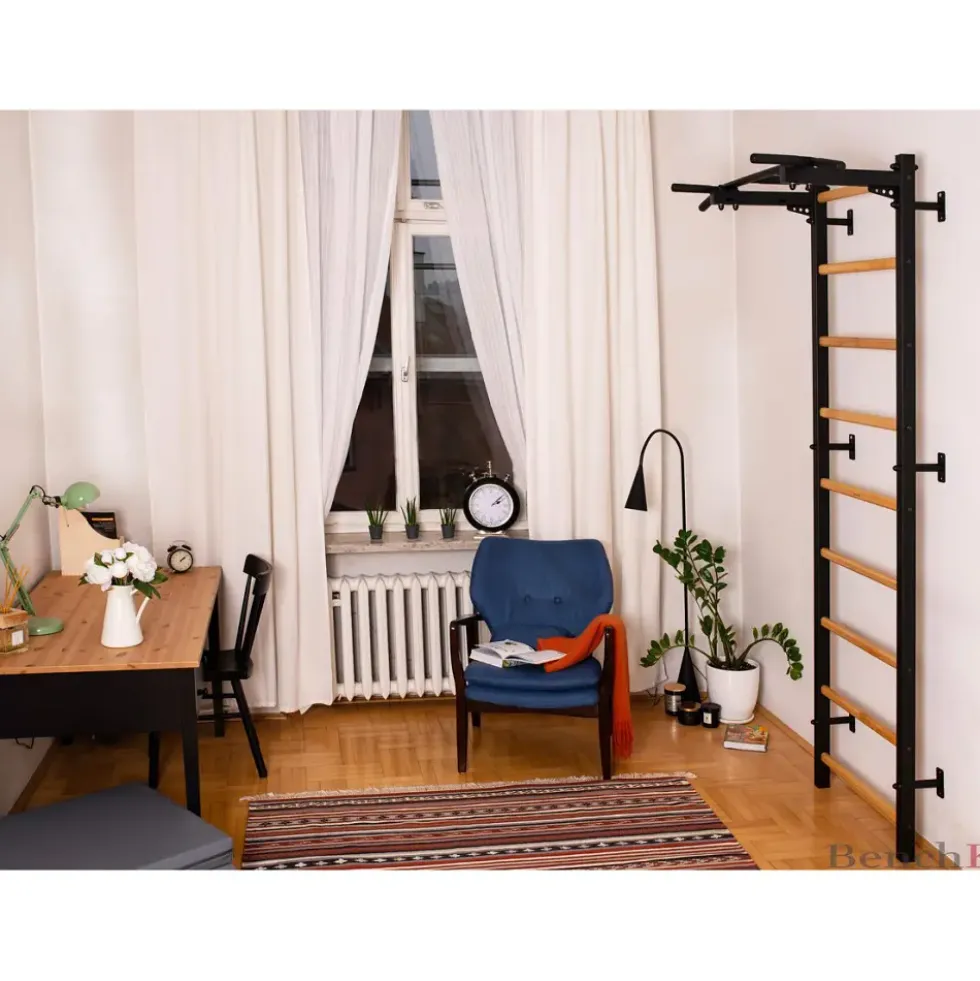 Ribbevegg BenchK 311B Svart