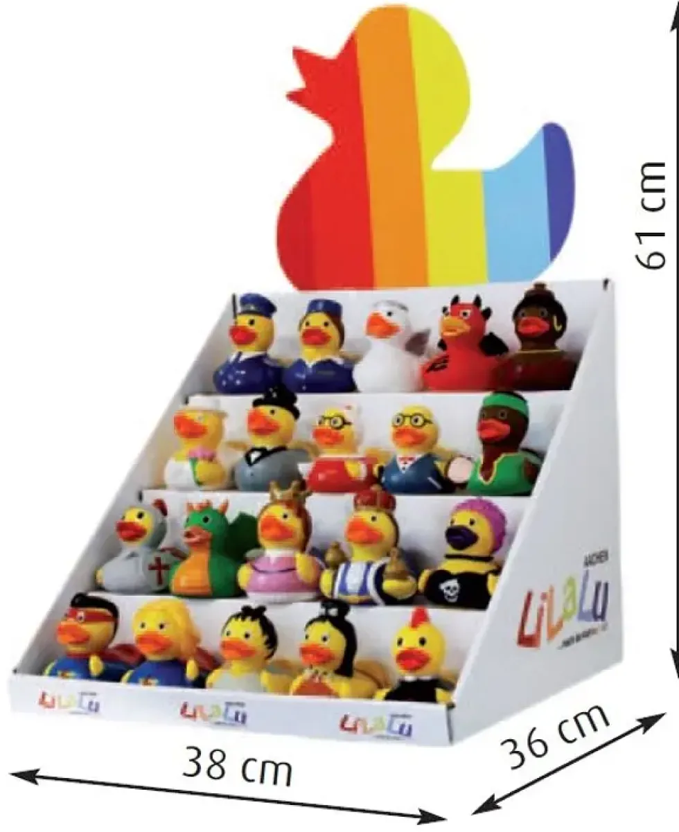 Salgsdisplay for 20 badeender
