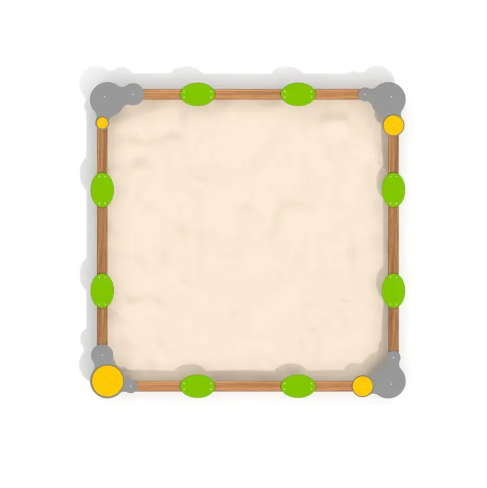 Sandkasse 2,71 x 2,71 m