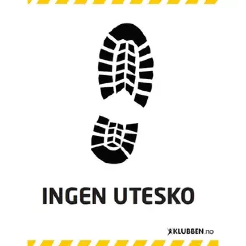 Skilt A3 - Ingen utesko