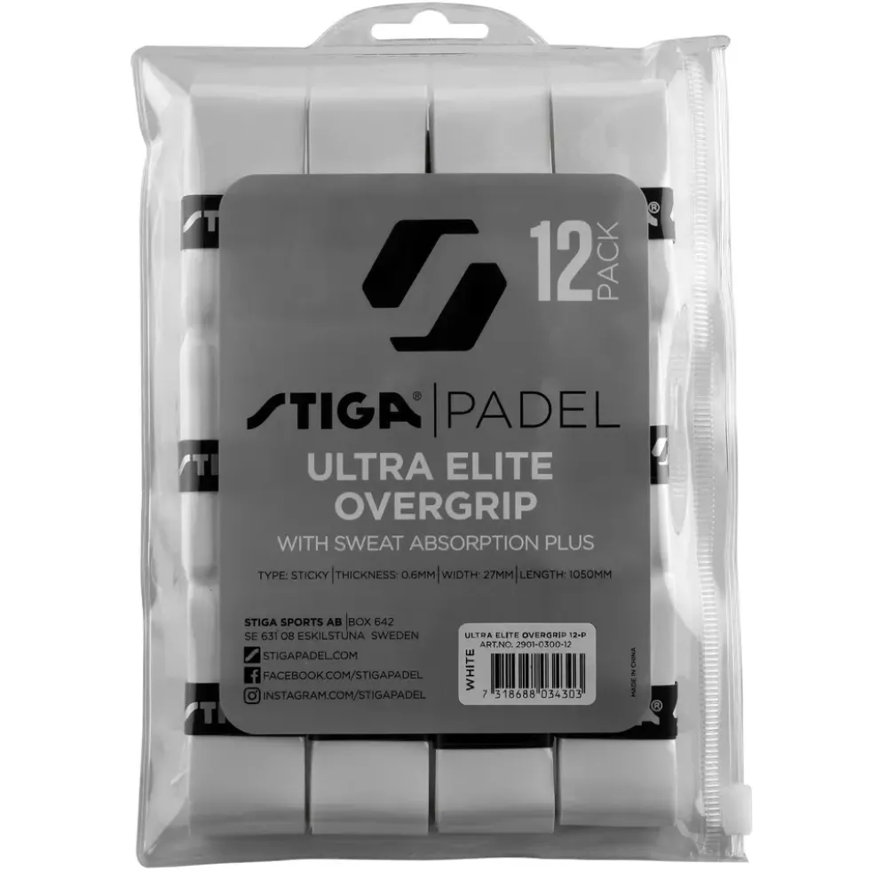 Stiga Padel Grip Tape Hvit 12 pk