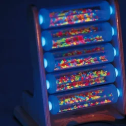 UV-stige rør med granulater