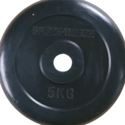 Vektskive Gummiert 5 kg sort